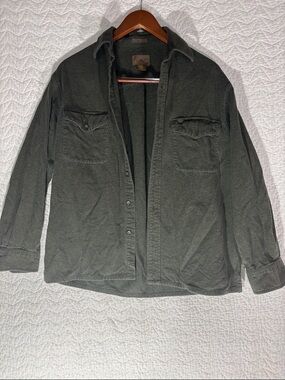 St. John's Bay Deep Green Button-Front Jacket